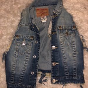 Denim jacket vest